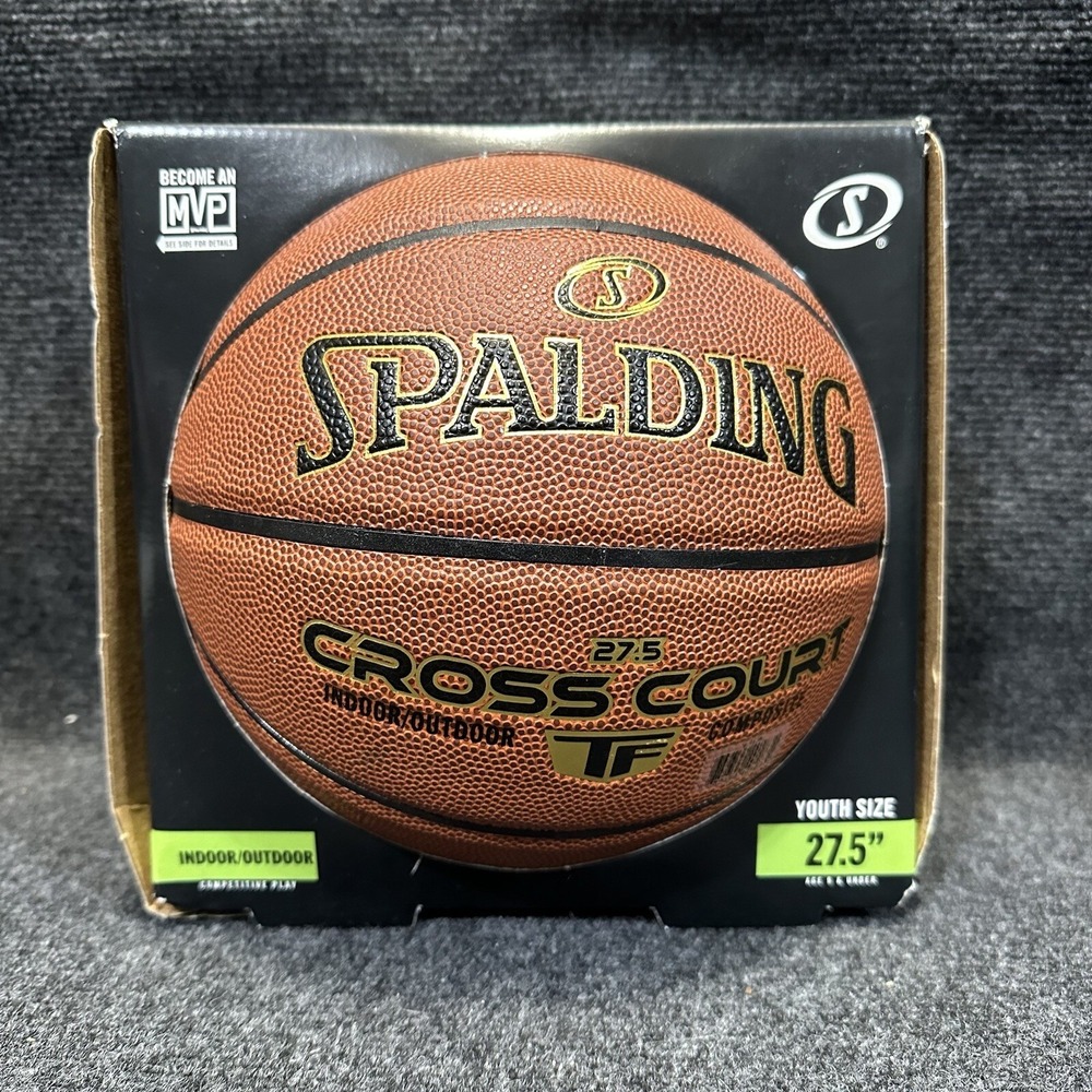 NIB Spalding‎ 27.5" NBA Cross Court Indoor / Outdoor Composite Youth Basketball